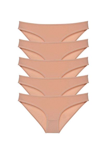 Angoravi 5pcs Super Eco Set Lycra Women Slip Panties Skin