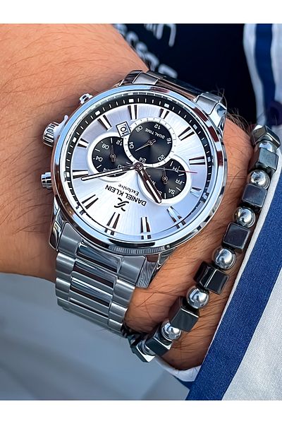 Daniel Klein Original All Functions Active Waterproof Night Vision Men's Wristwatch and Bracelet