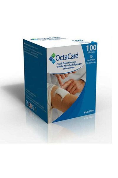 Octacare Gas Compress 7.5x7.5 - 100 Pieces