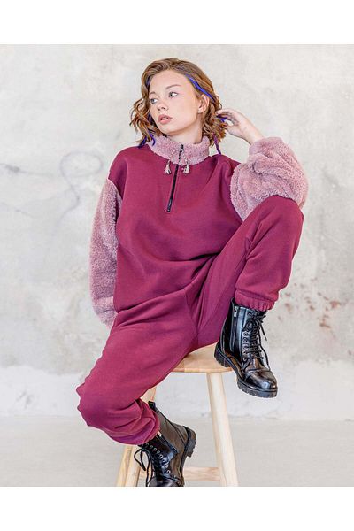 rg kidsstore Зимна блуза с цип за младо момиче