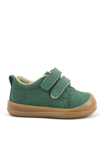 Rakerplus Sonic Genuine Leather Green Velcro Anatomical Baby Sneakers Sneakers