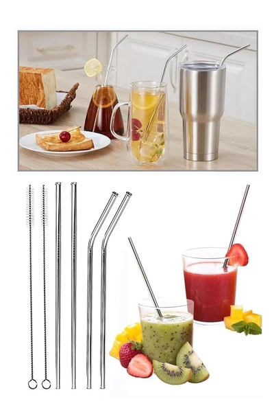 Marsilyan 2 Pieces of Straw Cleaning Brush