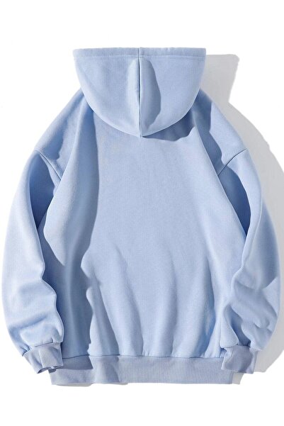 HOFFNUNG Unisex Baby Blue San Francisco Printed Oversize Hoodie