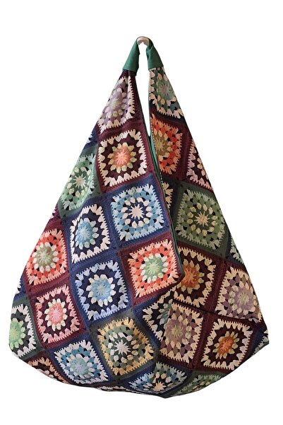 handedizayn Hande Dizayn Origami Model Örgü Desenli Kadın Omuz Çantası (DİKKA...