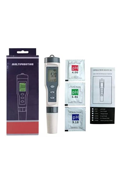 Unichrome Tds 3 In 1 Ph Tds Sıcaklık Ölçer Led’li Sıcaklık Göstergeli Su Test Cihazı