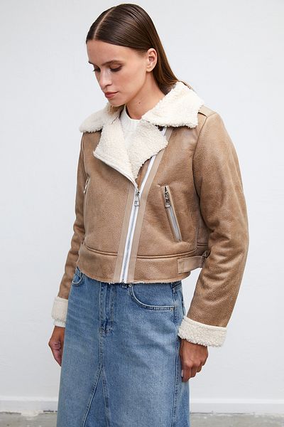VATKALI Bikerjacke aus Kunstleder