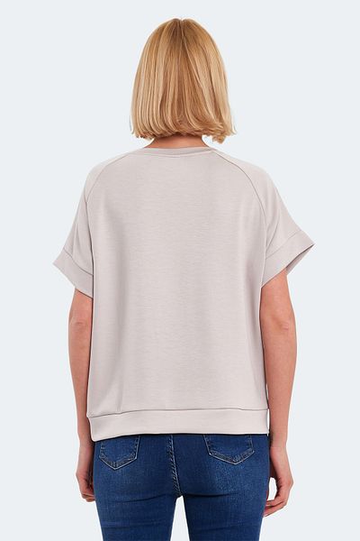 Slazenger Πέτρινο Γκρι Γυναικείο T-Shirt VINKO I
