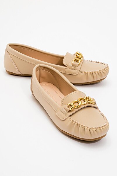 Ccway BEŽ KOŽA Ženska lančana T Sa kopčom balerina