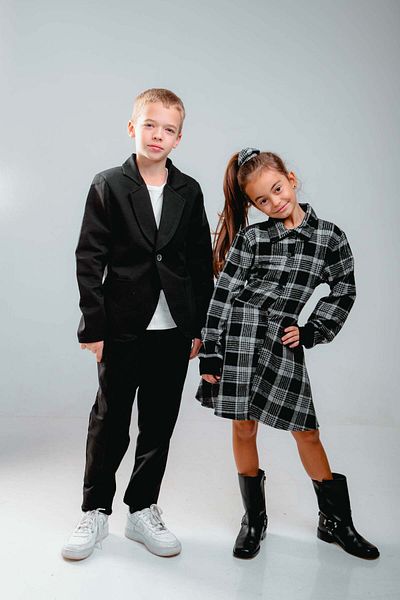 rg kidsstore Σετ 3 νεανικών φορεμάτων από βαμβακερό Lycra
