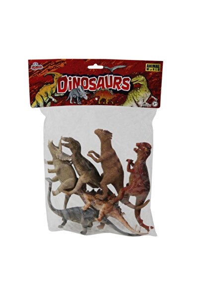 Vardem Oyuncak Dinozor Hayvan Seti 6 Parça 13 cm Dinazor