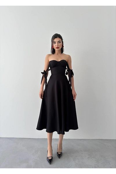 conconmoda Cinderella Midi Atlas Dress