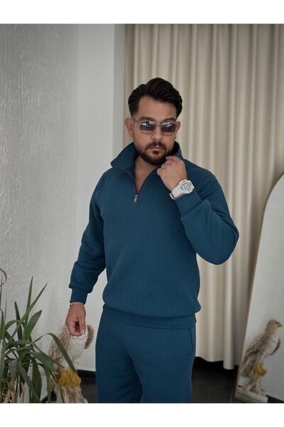 Baycombine35 Комплект спортивного костюма на блискавці з коміром-поло