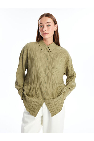 LC Waikiki Lw - Dámská košile s rovným dlouhým rukávem