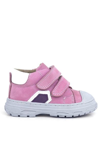 Rakerplus Tails Genuine Leather Pink Velcro Children's Sports Boots