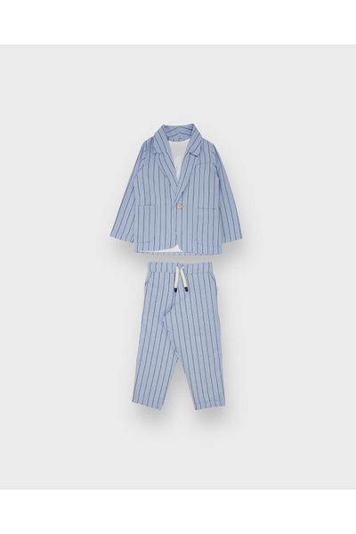 rg kidsstore Costum cu dungi de in pentru copii