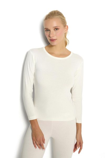 Jiber Women's Ecru Thermal Single Top 590