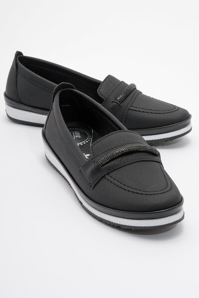 Ccway Μονόπετρα Γυναικεία Casual Παπούτσια ΜΑΥΡΟ ΤΖΙΝ