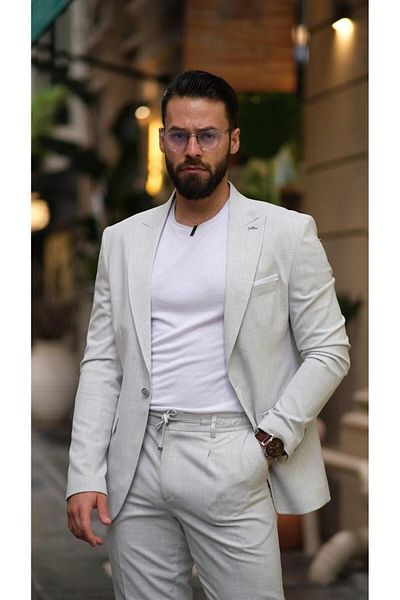 Salihtarzz Italian Cut Gray Sports String Suit - Slim Fit Sd4940