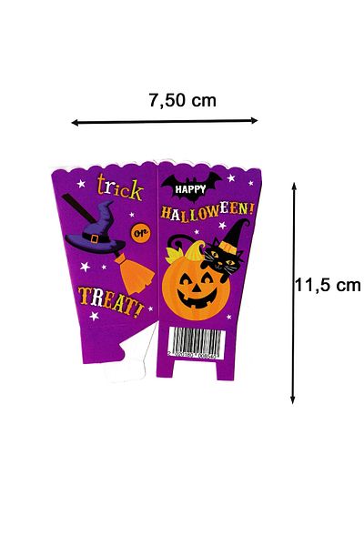 Parti dolabı Pack of 8 Happy Halloween Party Popcorn Corn Box Halloween Corn Box Decoration Decoration