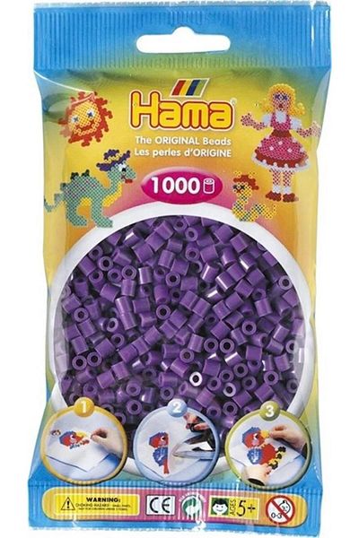 Hama 1,000 Midi Beads - Purple