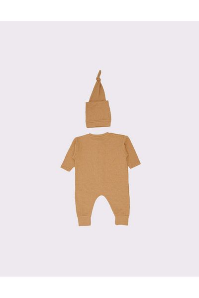 rg kidsstore Lyocell Cotton Baby Jumpsuit and Beanie Set