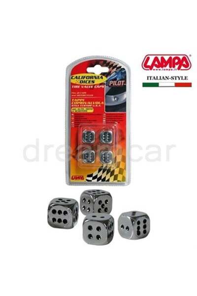 Pilot California Dices Krom Sibop Kapağı 4'lü Set 02464