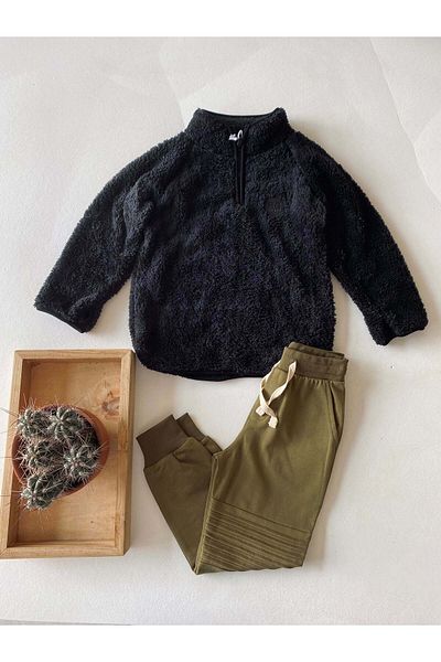 rg kidsstore Sweat de pluș pentru copii unisex cu detalii Jaglon