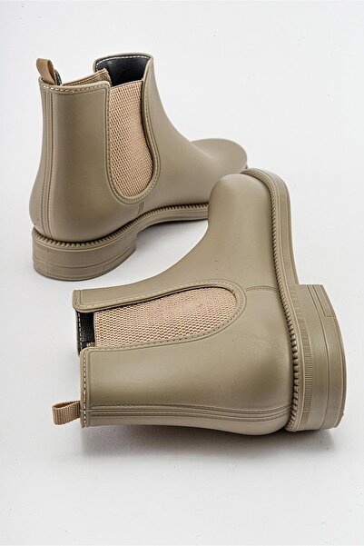 Ccway Kadın Kısa Yağmur Botu TEN