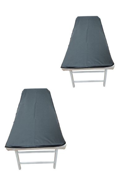 alez PVC Black Stretcher Cover Set of 2, PVC Elastic Black Inspection Table Cover