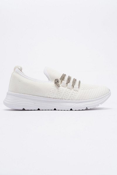 Ccway White Stone Pantofi tricotaje dama