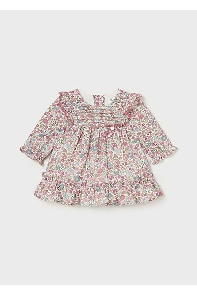 MAYORAL Pomegranate Flower Patterned Baby Girl Dress