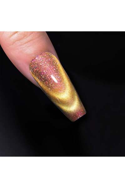 Born Pretty 15ml Hema Free Rainbow Reflective Kedi Gözü Kalıcı oje T004 (58695)