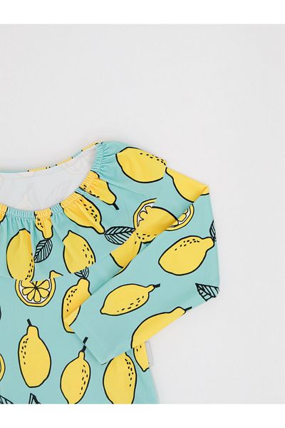 rg kidsstore Costum de baie cu mânecă lungă cu volane pentru copii