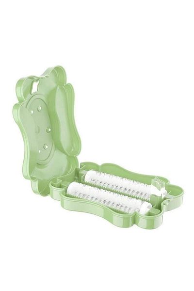 onixe Green Butterfly Design Two Brush Purse