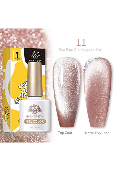 Born Pretty 10 ml Sea Blue Kedi gözü oje SB-11 (56466)