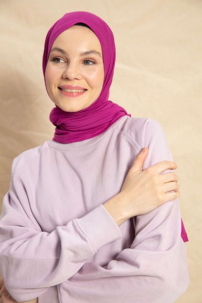 PURESCARFS Fuchsia Combed Shawl