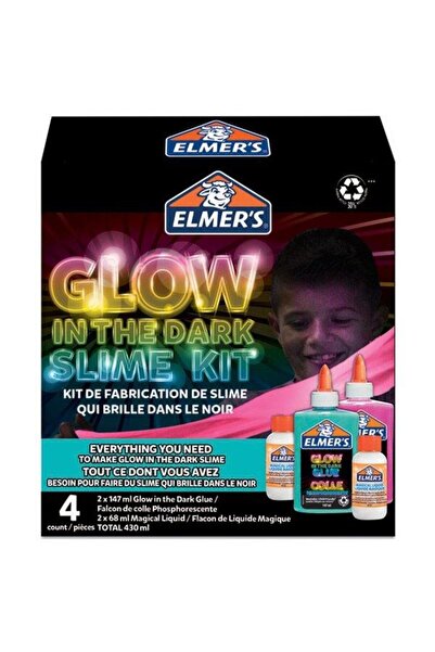 Elmers Karanlıkta Parlayan Yapıştırıcı Slime Set21