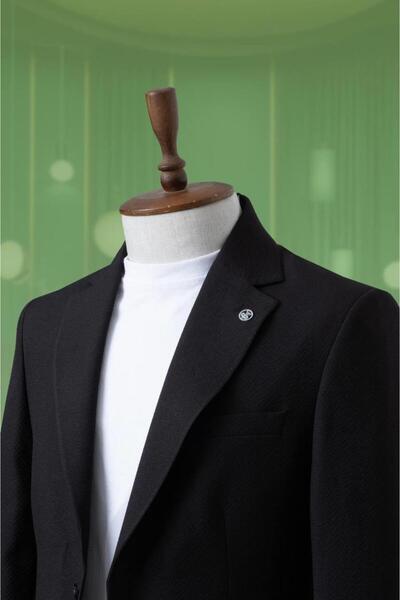 Genel Markalar Takım Elbise Gofre İpli Siyah SD4193