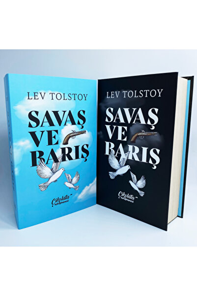 Çikolata Kütüphanesi Savaş ve Barış Temalı Ciltli Çikolata Kütüphanesi