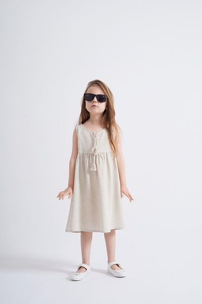 Oliven The Kid Rochie Bej In pentru Fata - Dantela