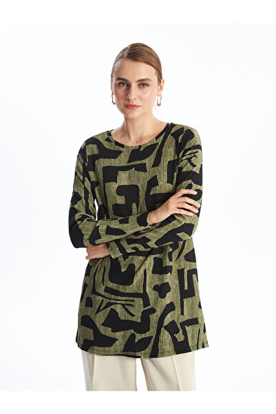 LC Waikiki Crew Neck Patterned Women's Tunic