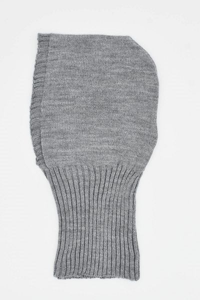 Külah Balaclava Women's Knitwear Snow Mask Beanie Neck Collar Gray