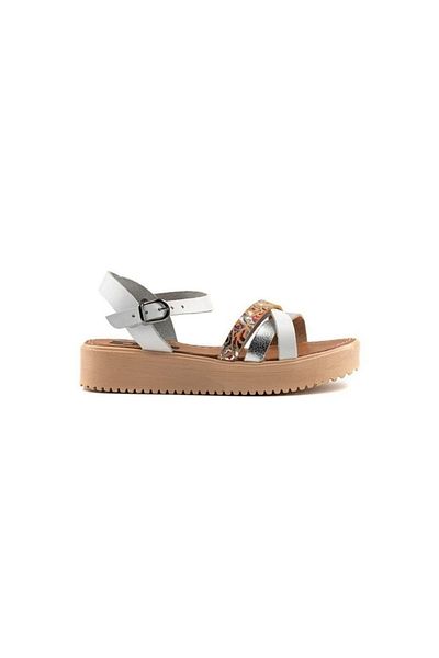 TOGO Women's Two Color Wedge Heel Sandals [060130]