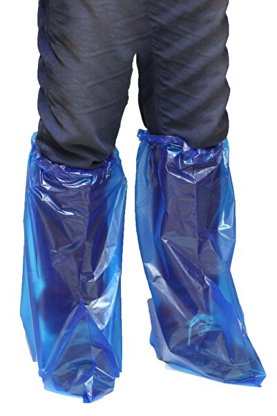 DEC Bot Tipi Galoş - Çizme Galoşu 100 Adet ( Çift Lastikli )