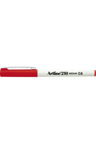 artline 210 Keçe Uçlu Kalem 0.6mm Medium Liner Kırmızı