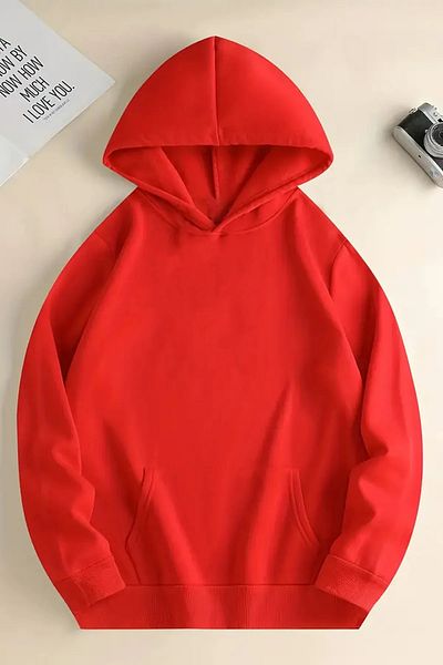 halowear Унисекс двуслоен релефен плетен суитшърт с червено звездно небе