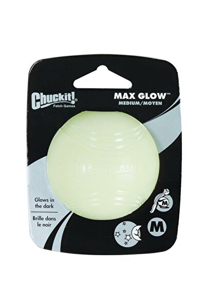 Chuckit ! Max Glow Gece Parlayan Köpek Oyun Topu (Orta Boy)