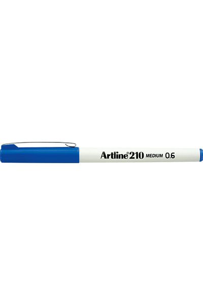 artline 210 Keçe Uçlu Kalem 0.6mm Medium Liner Mavi