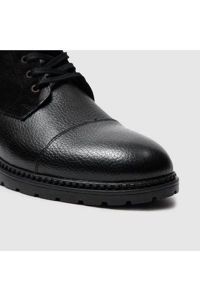 TOGO Siyah Hakiki Deri Erkek Klasik Bot [052266]