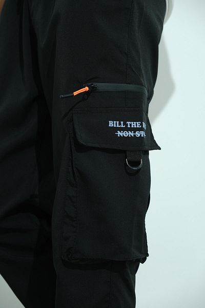 Oksit Bl Non Stop Printed Court Parachute Fabric Tactical Cargo Ανδρική φόρμα αθλητικής φόρμας κάτω με τσέπες
